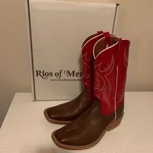 Rios Of Mercedes Smooth Ostrich Boots Men's 11.5 D